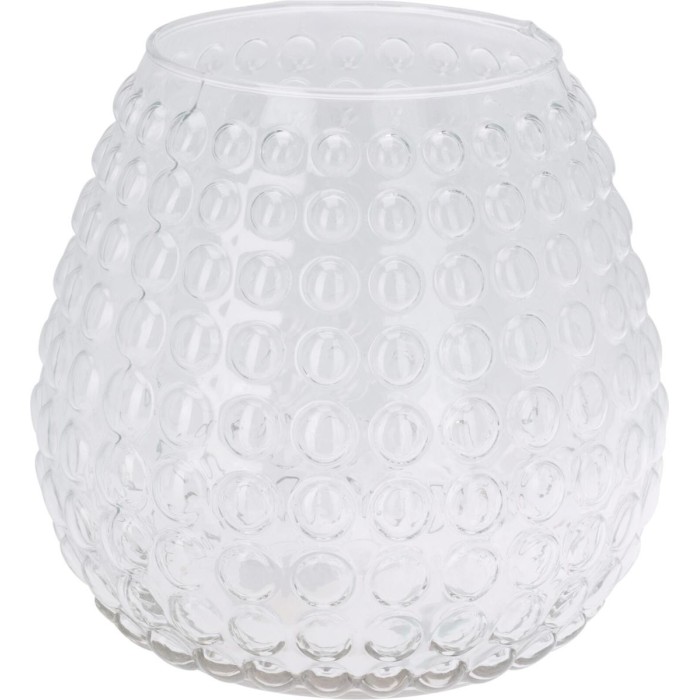 VASO VETRO 20X25CM BOLLE